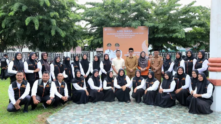 Bupati Aceh Barat Lepas 211 Petugas Sensus Ekonomi 2026