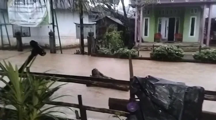 Kreung Meureubo Meluap, sejumlah Gampong di Aceh Barat mulai Terdampak Banjir