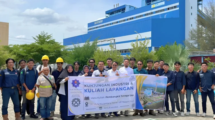 Mahasiswa Teknik Mesin UTU Pelajari Sistem Pembangkit Listrik PLTU Nagan Raya
