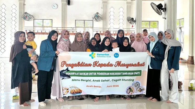 Jurusan Gizi Poltekkes Aceh Gelar Edukasi PMT Berbasis Ikan untuk Cegah Stunting