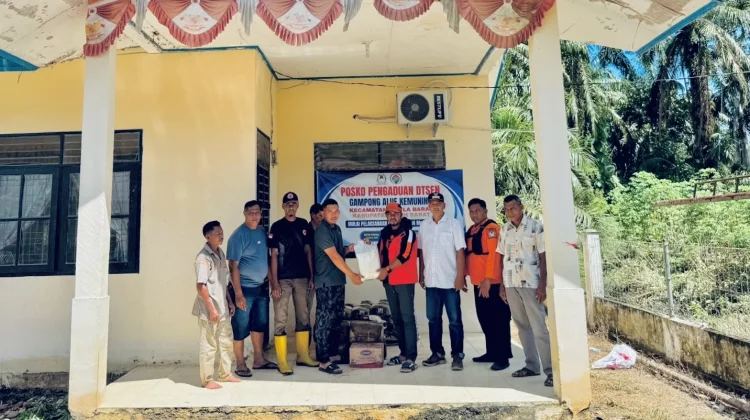 Banjir di Woyla Barat Surut, BPBD Aceh Barat Salurkan Bantuan Masa Panik