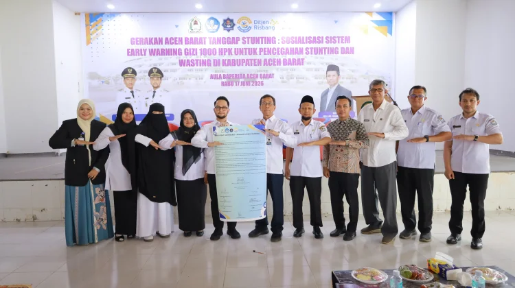 Wabup Aceh Barat Luncurkan Gerakan Tanggap Risiko Stunting