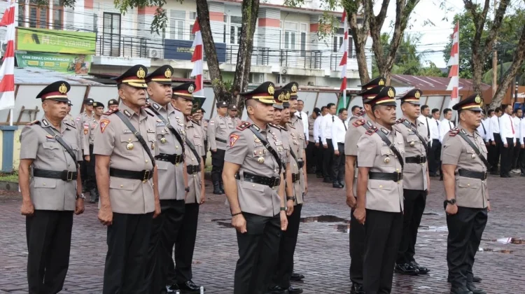 Polres Aceh Barat Gelar Sertijab PJU dan Kapolsek Jajaran