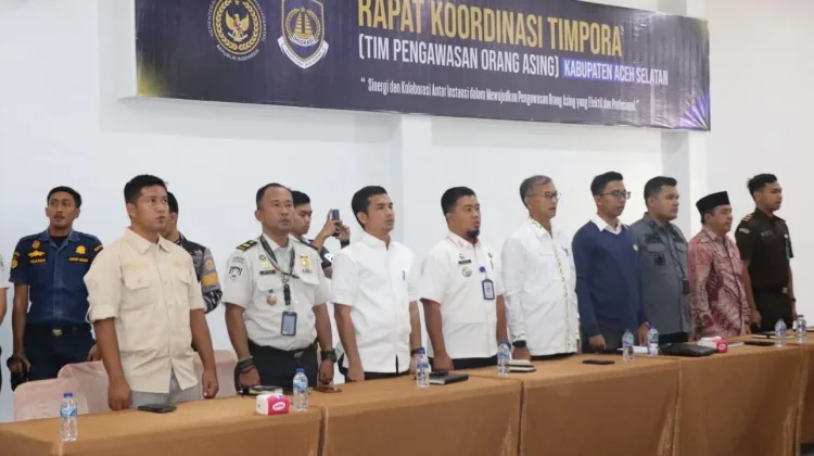 Imigrasi Meulaboh Perkuat Kolaborasi Tim Pengawasan WNA Aceh Selatan