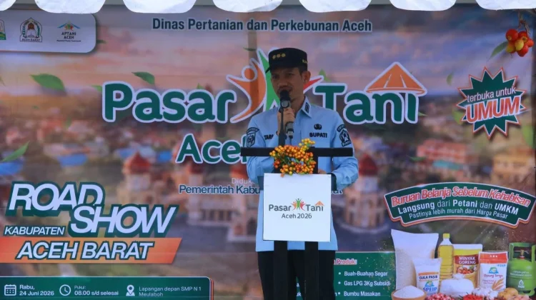 Bupati Aceh Barat Buka Roadshow Pasar Tani 2026