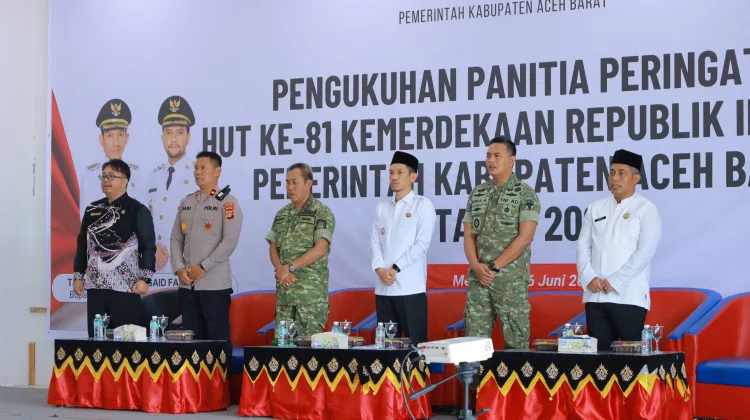 Bupati Tarmizi Kukuhkan Panitia  HUT RI ke 81