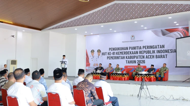Bupati Aceh Barat Kukuhkan Panitia HUT RI ke-81, Ajak Semarakkan Agustus
