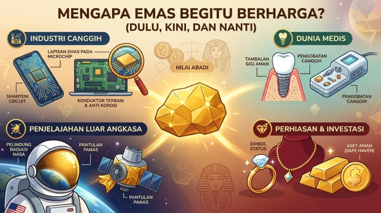 Bukan Cuma Pajangan: Ini Fungsi Lain Emas yang Jarang Diketahui