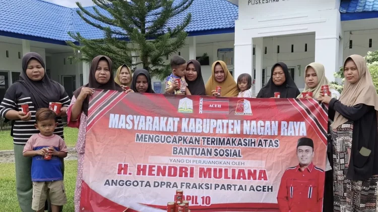 Cegah Stunting, Hendri Muliana Salurkan 49 Ribu Kaleng Sarden di Nagan Raya