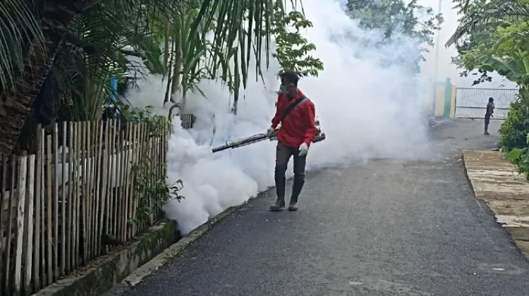 Cegah DBD di Masyarakat Dinas Kesehatan Aceh Barat Daya Lakukan Fogging