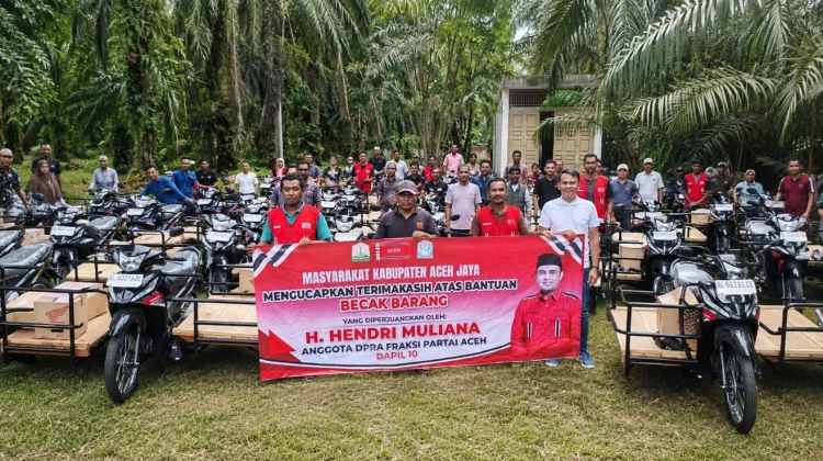 Becak Barang untuk Masyarakat Kecil, Warga Aceh Jaya