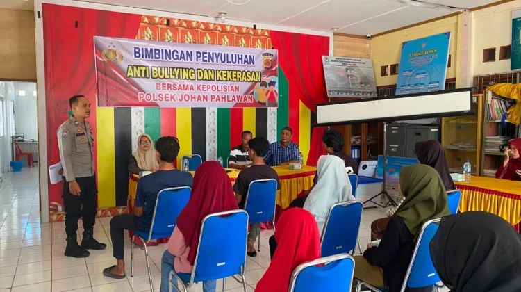 Polsek Johan Pahlawan Edukasi Remaja Cegah Bullying di Ujung Kalak