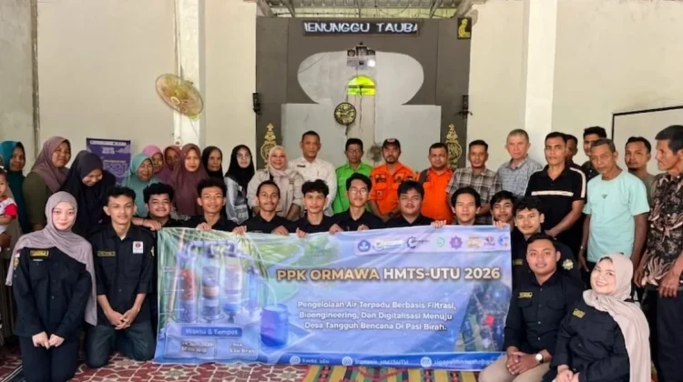 Sigap Hadapi Bencana, Mahasiswa HMTS UTU Bangun Program Sigap Air di Desa Pasi Birah