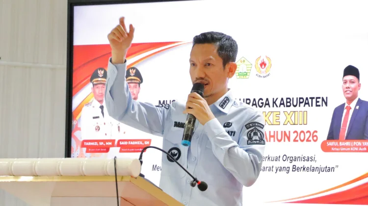 Musorkab KONI Aceh Barat Dibuka, Bupati Targetkan Prestasi PORA