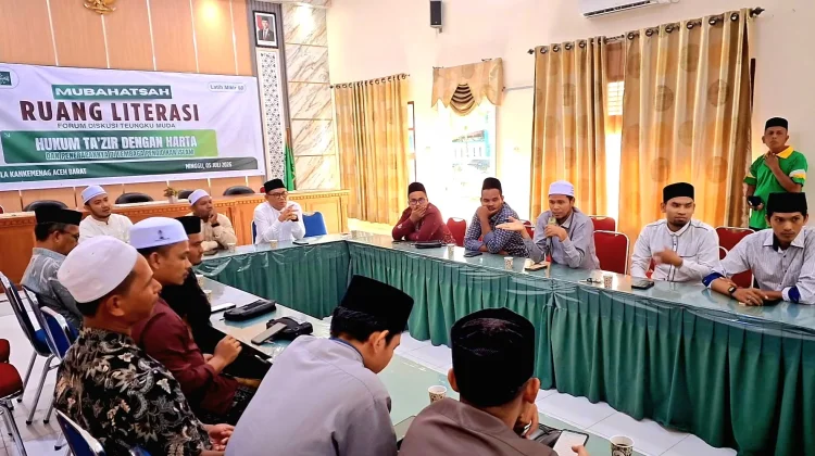 Ulama Muda Aceh Barat Bahas Perkara Ta'zir dengan Harta Sebagai Pembinaan