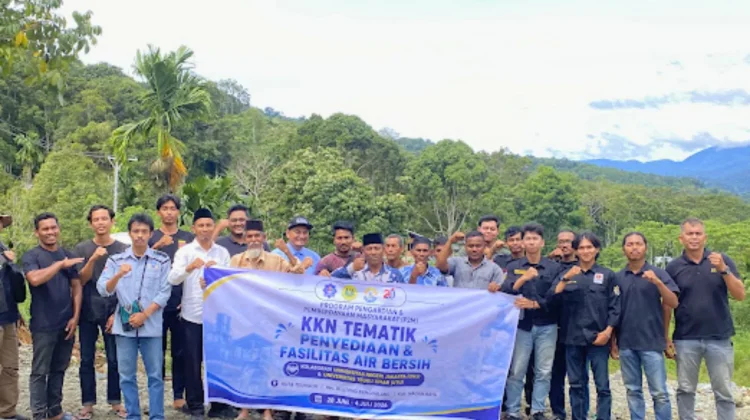 Mahasiswa UTU Bersama Warga Bangun Fasilitas Air Bersih di Desa Kuta Teungoh