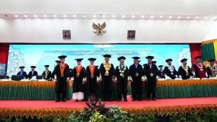 USK Kukuhkan Lima Profesor Baru pada Sidang Terbuka Senat Akademik