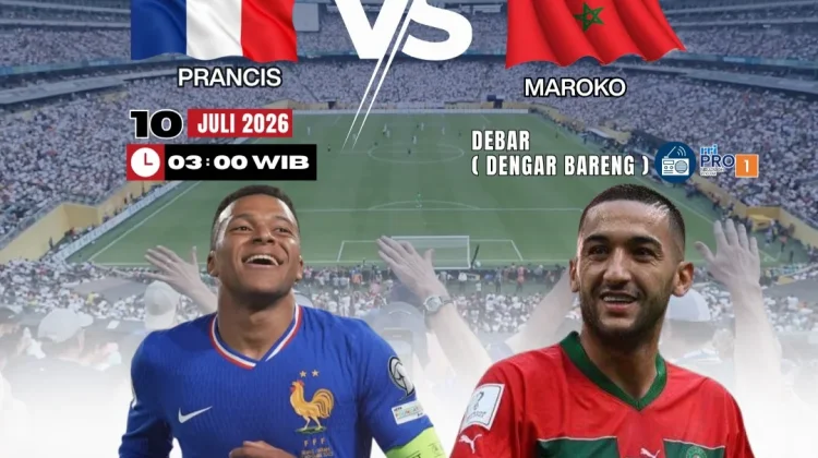 Prancis Buka Laga Kontra Maroko Perempat Final Piala Dunia 2026