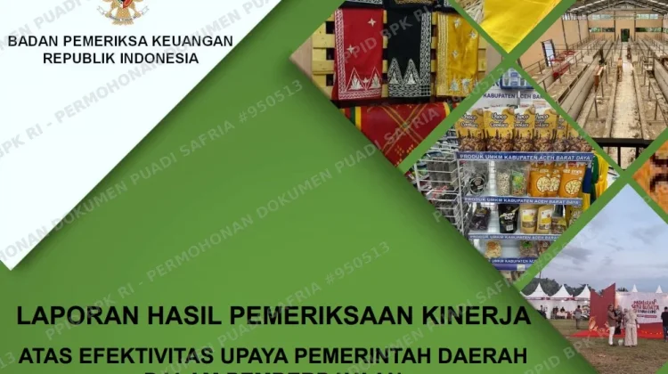 BPK Temukan Data UMKM Simpang Siur, Gerai Dekranasda Mangkrak di Aceh Barat Daya