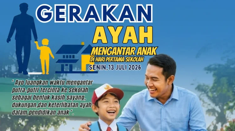 RRI Meulaboh Dukung Gerakan Ayah Antar Anak di Hari Pertama Sekolah