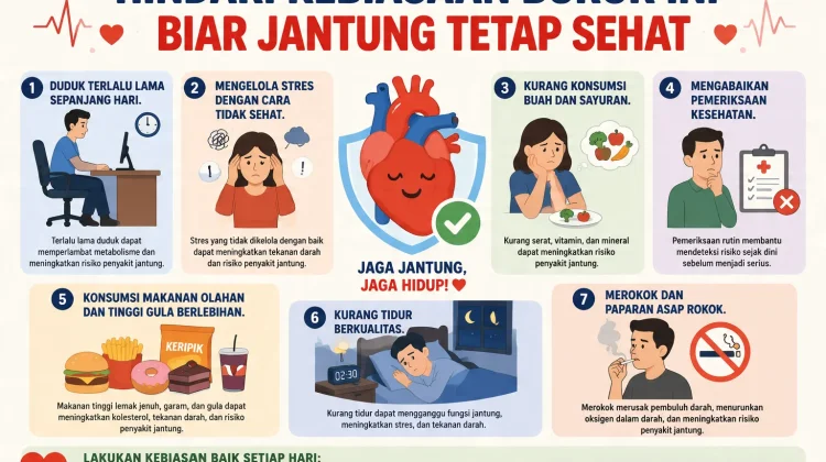 Hindari Kebiasaan Buruk ini Biar Jantung Tetap Sehat