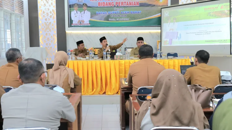 Bupati Tarmizi Pimpin Rapat Pertanian