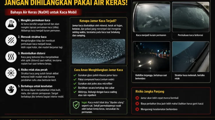 Jamur Kaca Mobil Jangan Dihilangkan Pakai Air Keras