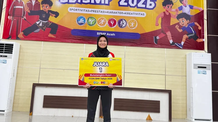 Putri Kadisparpora Nagan Raya Ukir Prestasi, Raih Emas O2SN