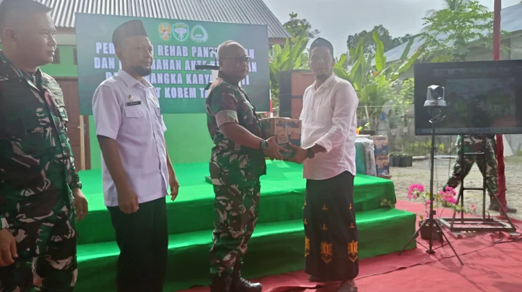 Danrem 012/TU Resmikan Rehab Panti Asuhan dan Serahkan Akta Kelahiran Masyarakat