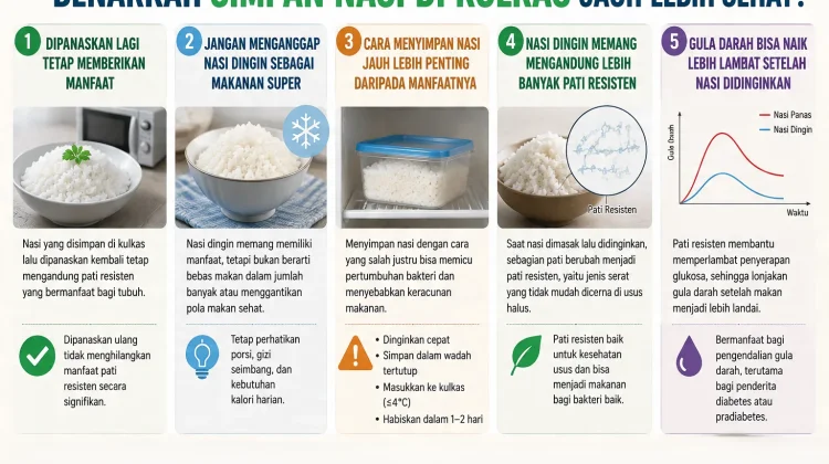 Benarkah Simpan Nasi di Kulkas Jauh Lebih Sehat?