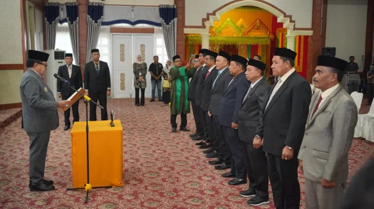 Bupati Nagan Raya Lantik Delapan Pejabat Pimpinan Tinggi Pratama