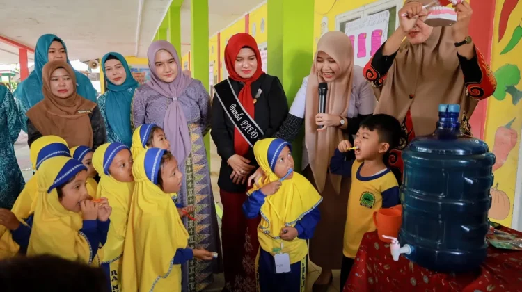 Bunda PAUD Aceh Barat Edukasi Kesehatan Gigi pada Hari Anak Nasional
