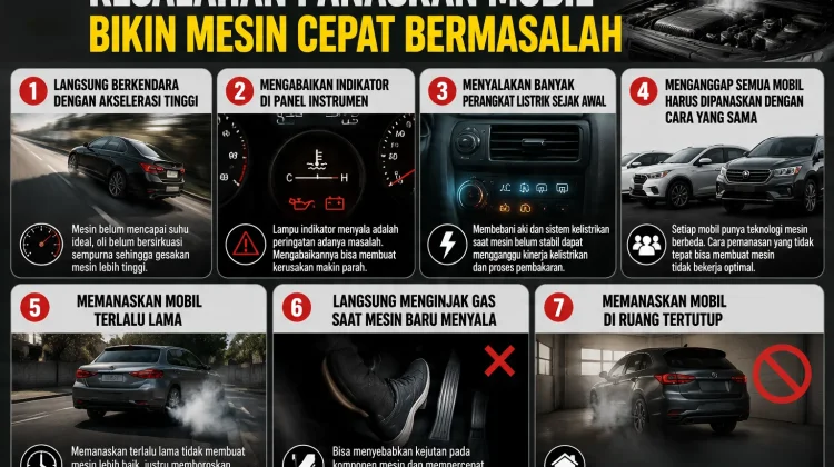 Berikut Kesalahan Panaskan Mobil Bikin Mesin Cepat Bermasalah