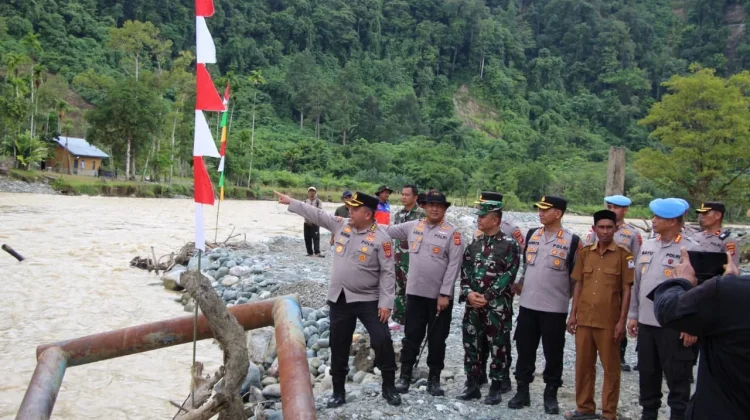 Kapolres Aceh Barat AKBP Agus Sulistianto, mendampingi jajaran Polda Aceh