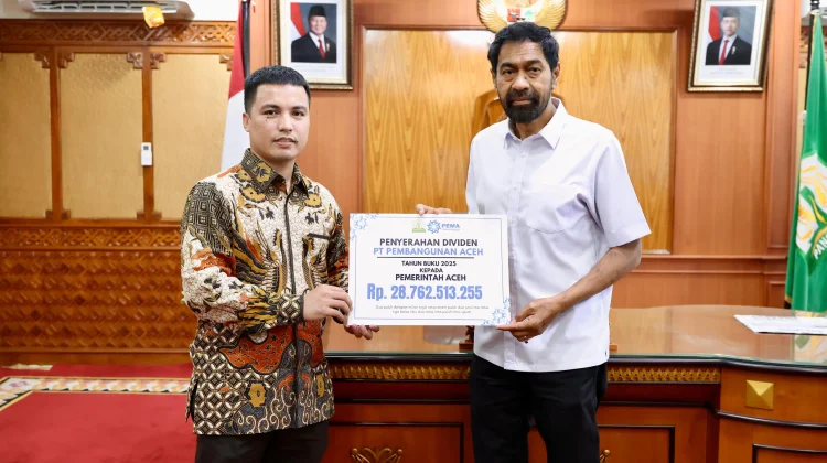 PT Pembangunan Aceh Serahkan Dividen Rp28,76 Miliar kepada Pemerintah Aceh