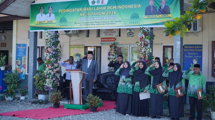 Bupati TRK Pimpin Upacara Hari Lahir Ke-18 PGM Indonesia PD Nagan Raya