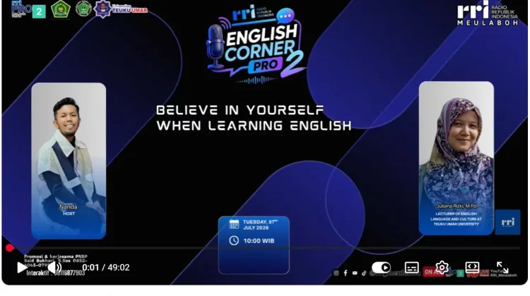 Program English Corner Dorong Generasi Muda Percaya Diri Berbahasa Inggris