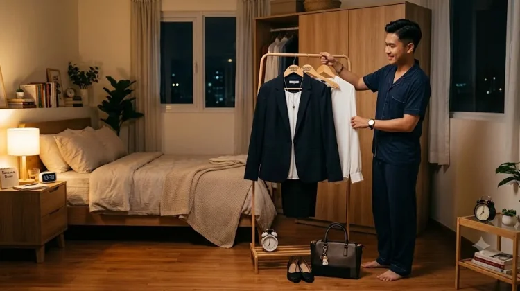 Menyiapkan Pakaian Malam Hari Mempercepat Persiapan Pagi