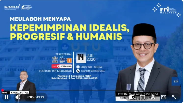 Rektor Siapkan UTU Menuju Research, Entrepreneurship dan Impactful University