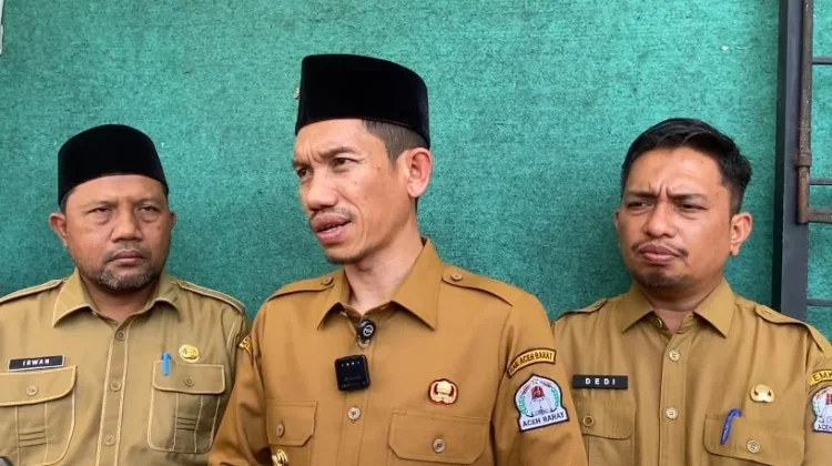 Bupati Aceh Barat Siapkan Kelas Belajar sementara untuk Siswa di Canggai