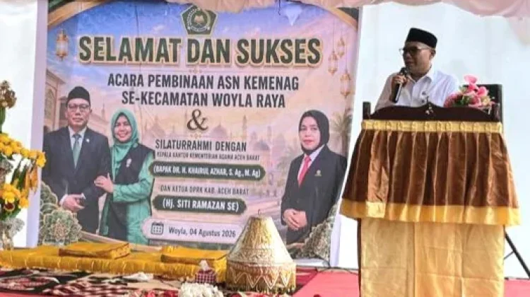 Kakankemenag Aceh Barat Adakan Pembinaan ASN di Woyla Raya