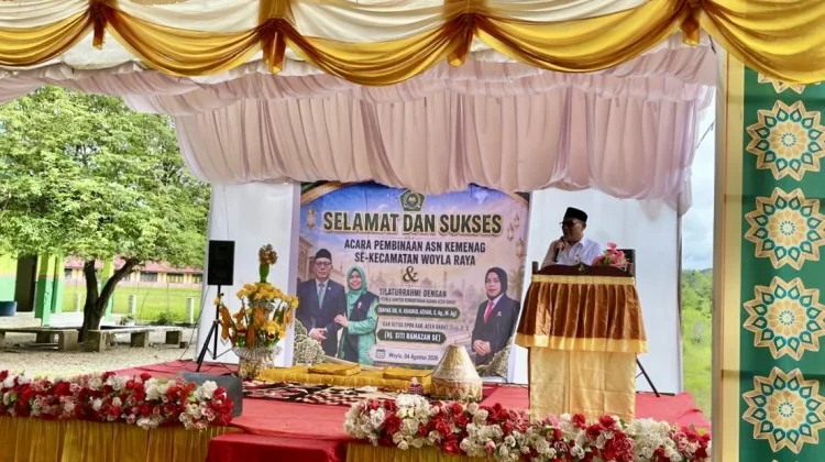 Kakankemenag Aceh Barat Tekankan Disiplin dan Integritas ASN di Woyla Raya