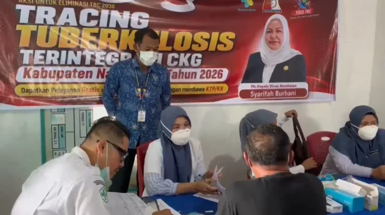 Dinkes Nagan Raya Tracing TB Terintegrasi CKG di Kecamatan Darul Makmur
