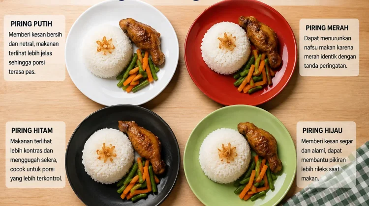 Hati-Hati! Salah Pilih Warna Piring Bisa Bikin Kalap saat Makan