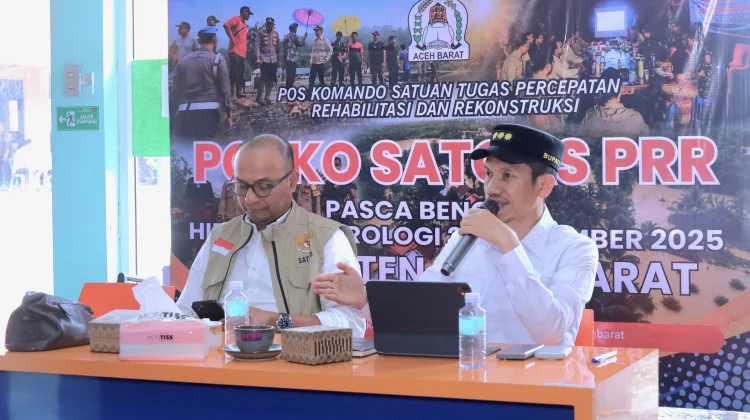 Satgas PRR dan Pemkab Aceh Barat Percepat Rehabilitasi Pascabencana