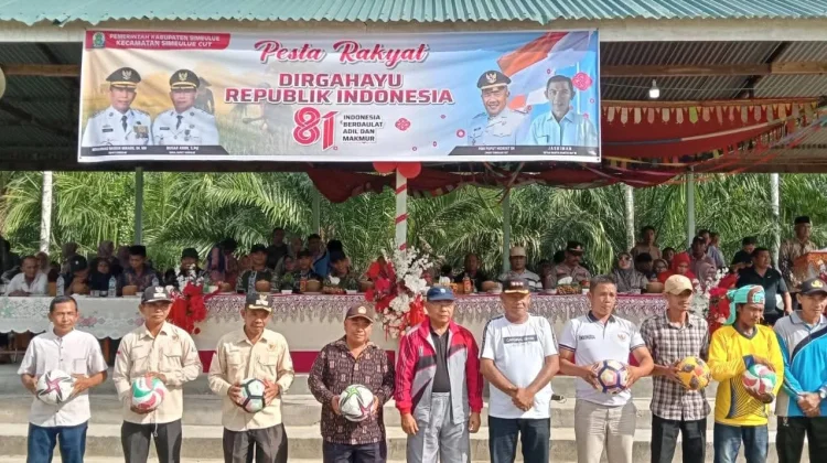 Sambut HUT ke- 81 RI Simeulue Cut Gelar Berbagai Lomba Antar Desa