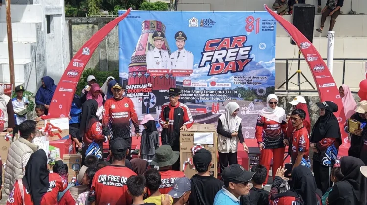 CFD Kecamatan Bubon Diikuti 1.500 Peserta Semarakkan HUT ke-81 RI