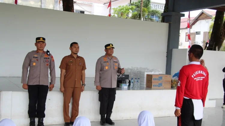 Kapolres Aceh Barat Motivasi 68 Calon Paskibraka