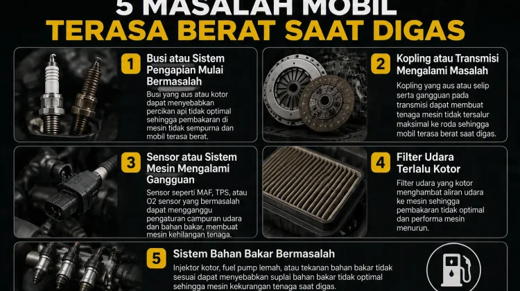 Berikut 5 Masalah Mobil Terasa Berat saat Digas
