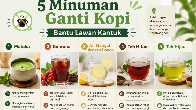 Berikut 5 Minuman Ganti Kopi Bantu Lawan Kantuk